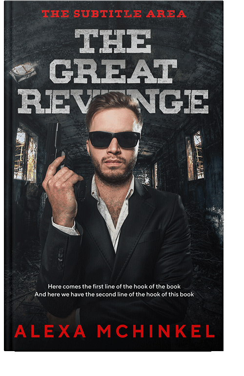 Front view of Oriental Pink #4241 - Premade Action & Adventure Book Cover