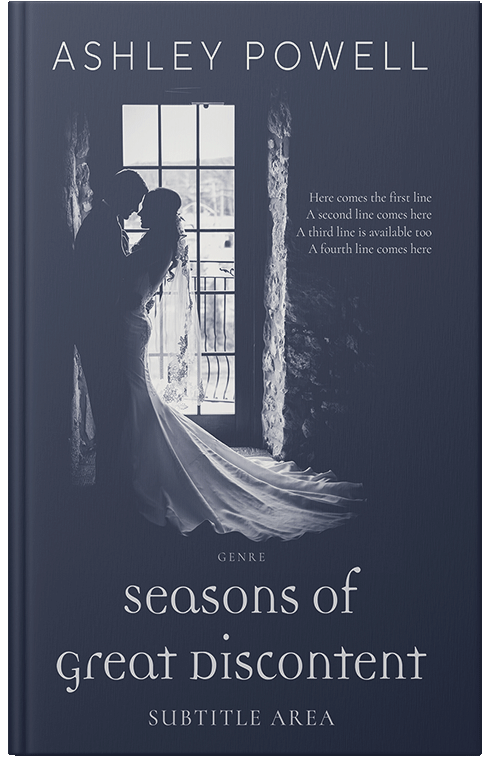 Front view of Premade Romance Book Cover - Pickled Bluewood