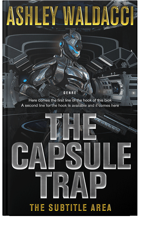 Front view of Heathered Gray #4289 - Premade Science Fiction Book Cover