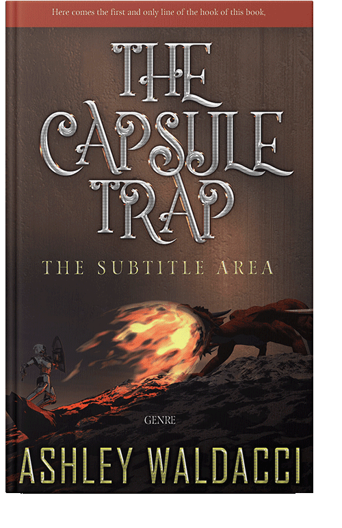 Front view of Cocoa Brown #4299 - Premade Fantasy Book Cover