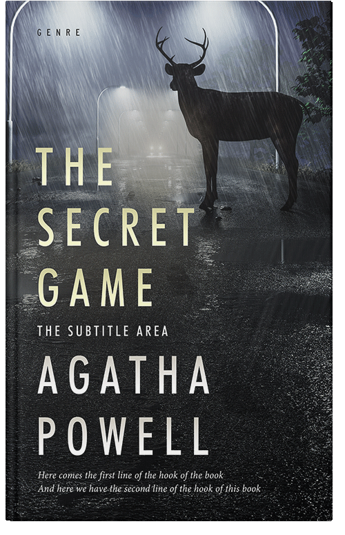 Front view of Premade Horror Book Cover - Shark