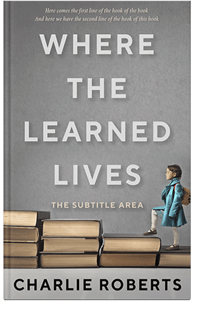 Pre Made Book Cover Natural Gray