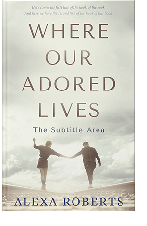 Pre Made Book Cover Green White