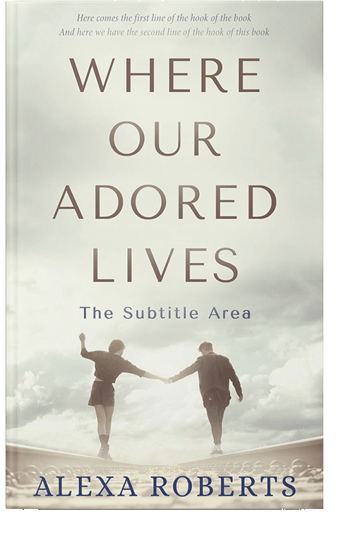 Front view of Green White #4356 - Premade Romance Book Cover