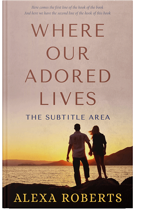 Front view of Akaroa #4359 - Premade Romance Book Cover