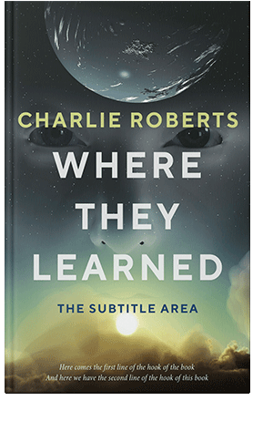 Pre Made Book Cover Outer Space