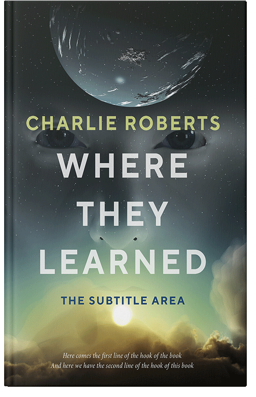 Front view of Outer Space #4361 - Premade Science Fiction Book Cover