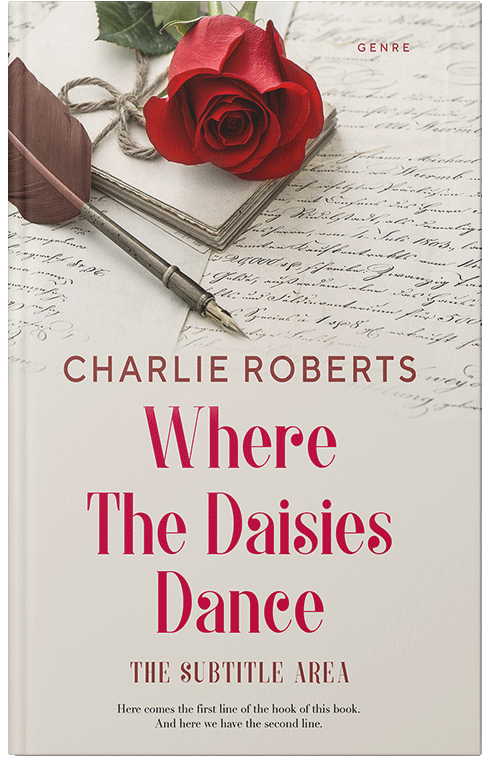 Front view of Pearl Bush #4372 - Premade Romance Book Cover