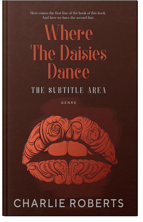 Front view of Rebel #4378 - Premade Abstract Book Cover