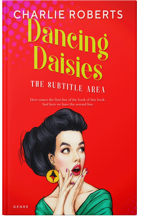 Front view of Premade Chick Lit Book Cover - Timber Green