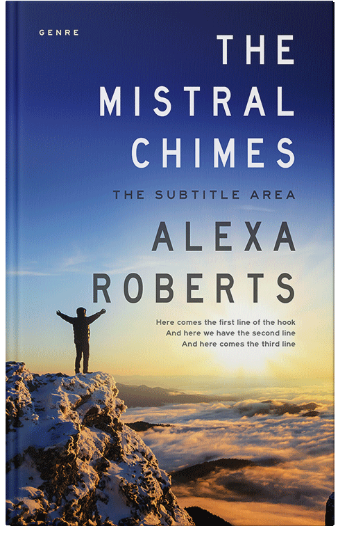 Front view of Stark White #4394 - Premade Action & Adventure Book Cover