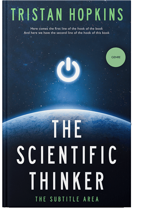 Front view of Black Pearl #4405 - Premade Science & Nature Book Cover