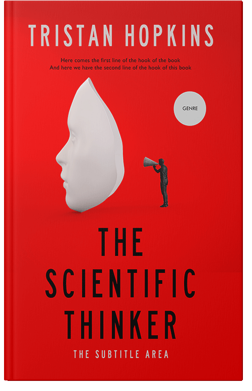 Front view of Premade Health & Mind & Body Book Cover - Bon Jour