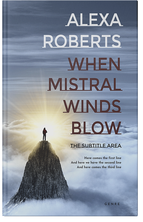 Front view of Cadet Blue #4421 - Premade Self-Improvement & Self-Help Book Cover