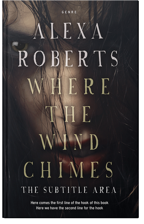 Front view of Premade Horror Book Cover - Thunder