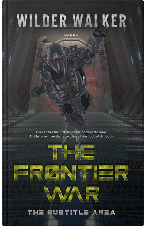 Front view of Premade Science Fiction Book Cover - Shark