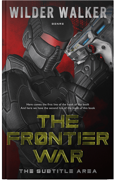 Front view of Cocoa Brown #4457 - Premade Science Fiction Book Cover