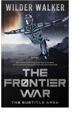 Pre Made Book Cover Silver