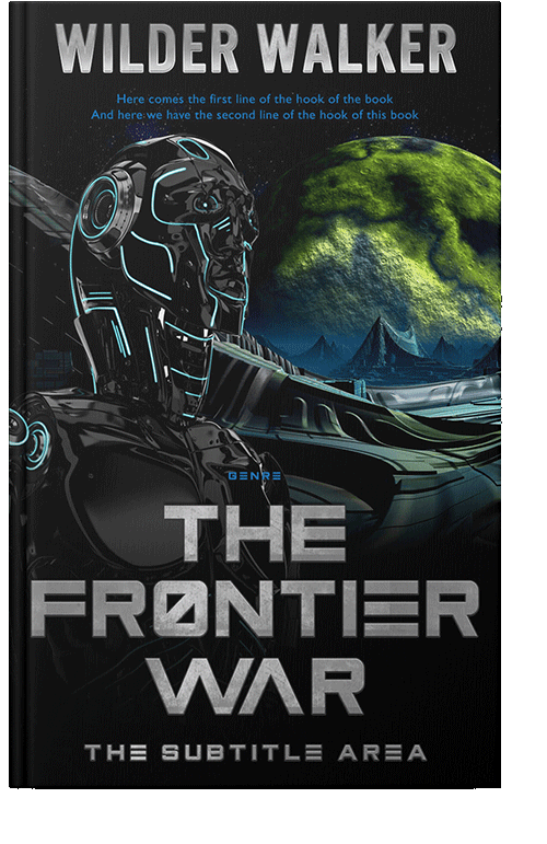 Front view of Green Spring #4463 - Premade Science Fiction Book Cover