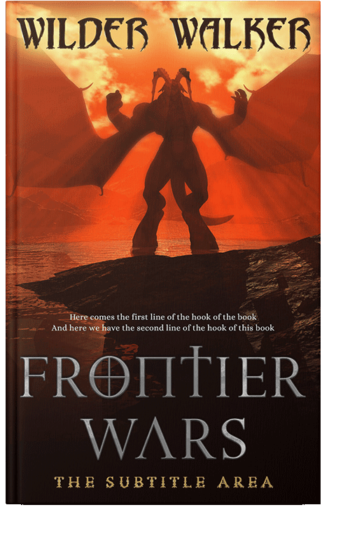 Front view of Flame Pea #4472 - Premade Apocalyptica Book Cover