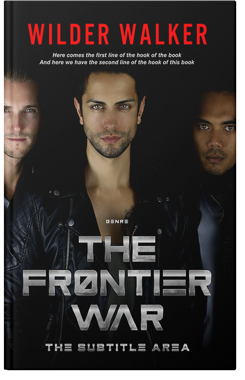 Front view of Premade Action & Adventure Book Cover - Sandrift