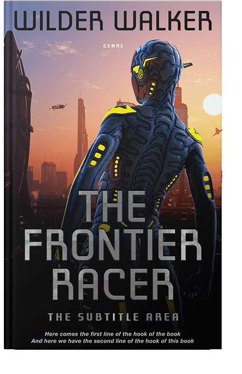 Front view of Eunry #4491 - Premade Science Fiction Book Cover