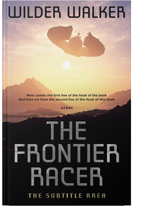 Front view of Cod Gray #4492 - Premade Science Fiction Book Cover