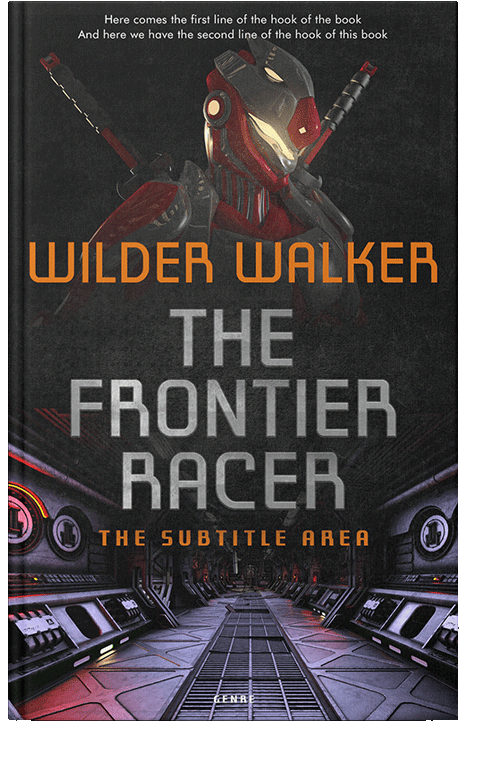 Front view of Cod Gray #4497 - Premade Science Fiction Book Cover