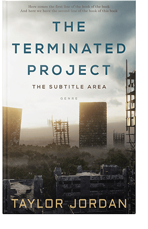 Pre Made Book Cover Swirl