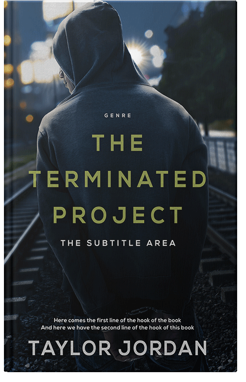 Front view of Premade Mystery & Thriller & Suspense Book Cover - Ebony