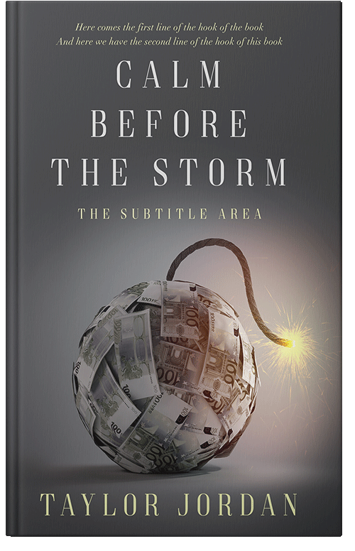 Front view of Premade Business Book Cover - Tundora