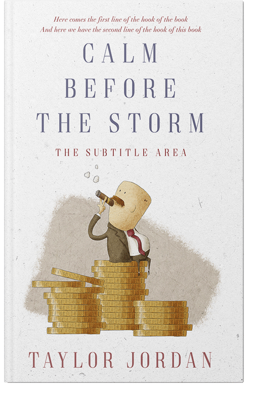 Front view of Premade Business Book Cover - Driftwood