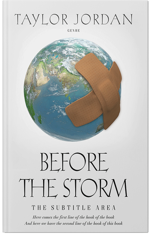 Front view of Desert Storm #4565 - Premade Science & Nature Book Cover