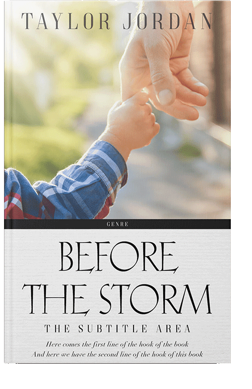 Front view of Satin Linen #4566 - Premade Family & Parenting Book Cover