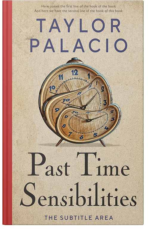 Front view of Premade Abstract Book Cover - Akaroa