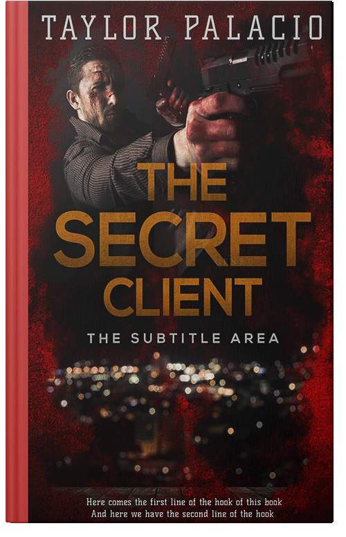 Front view of Premade Mystery & Thriller & Suspense Book Cover - Coffee Bean