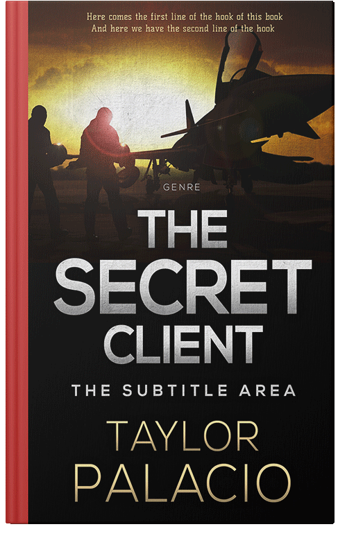 Front view of Premade Action & Adventure Book Cover - Asphalt