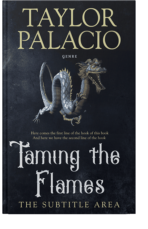 Front view of Vulcan #4614 - Premade Fantasy Book Cover