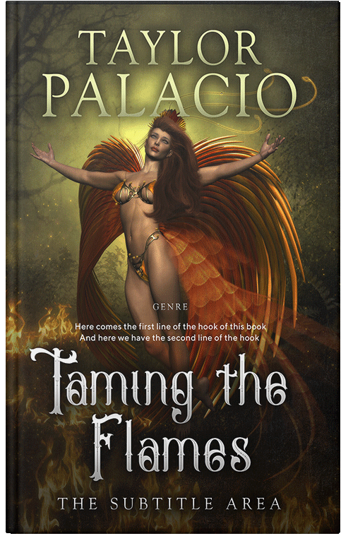 Front view of Premade Fantasy Book Cover - Mikado