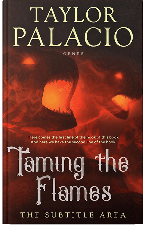 Front view of Aubergine #4619 - Premade Fantasy Book Cover