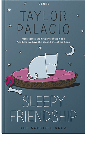 Pre Made Book Cover Blue Bayoux