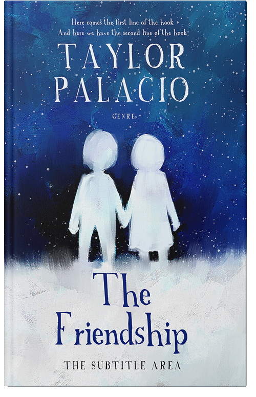 Front view of Premade Romance Book Cover - Deep Sapphire