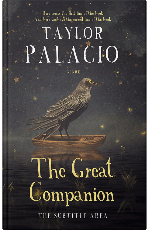 Front view of Thunder #4649 - Premade Fantasy Book Cover