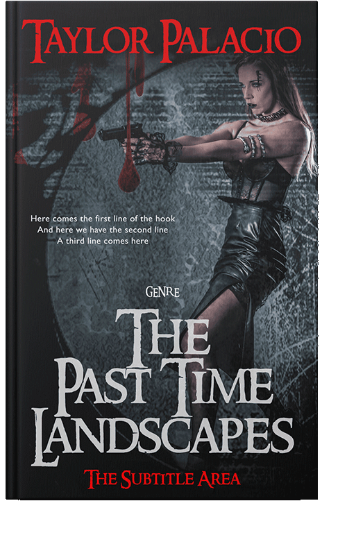 Front view of Shark #4658 - Premade Action & Adventure Book Cover