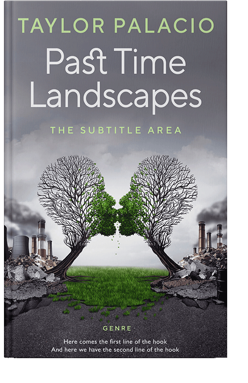 Front view of Mid Gray #4665 - Premade Surreal Book Cover