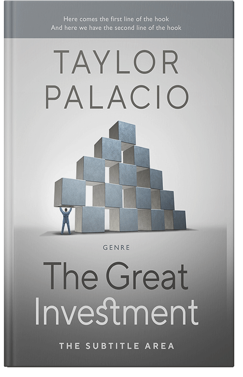 Front view of Premade Self-Improvement & Self-Help Book Cover - Iron