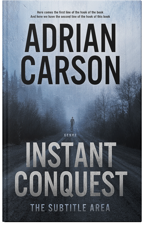 Front view of Premade Mystery & Thriller & Suspense Book Cover - Heather