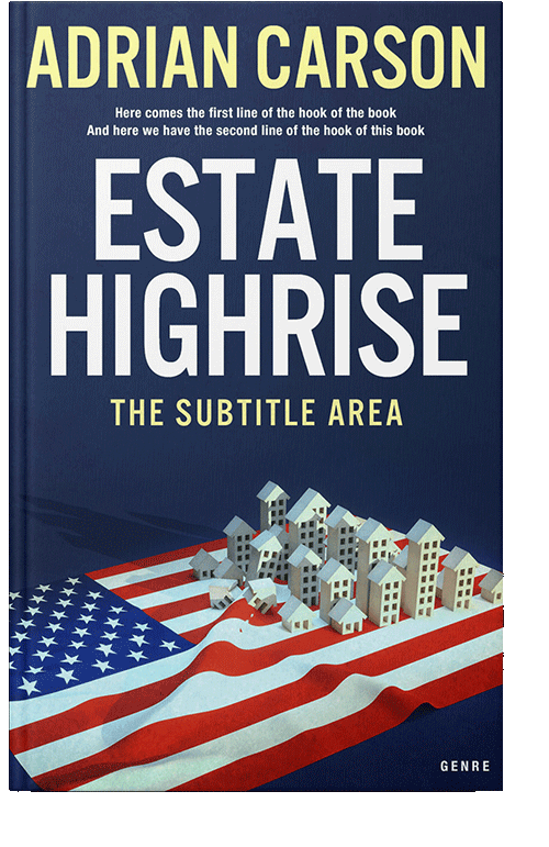 Front view of Blue Zodiac #4688 - Premade Business Book Cover