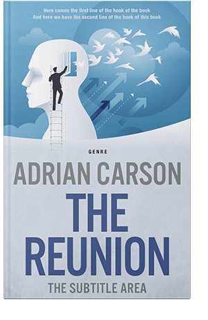 Pre Made Book Cover Steel Blue