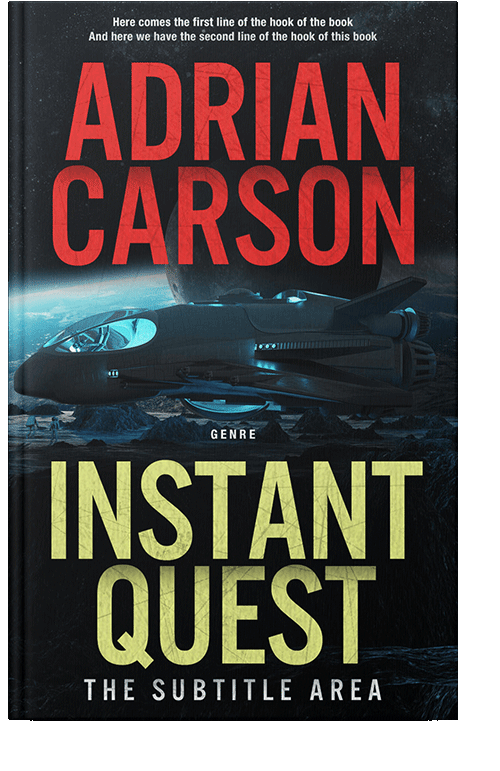 Front view of Antique Brass #4704 - Premade Science Fiction Book Cover